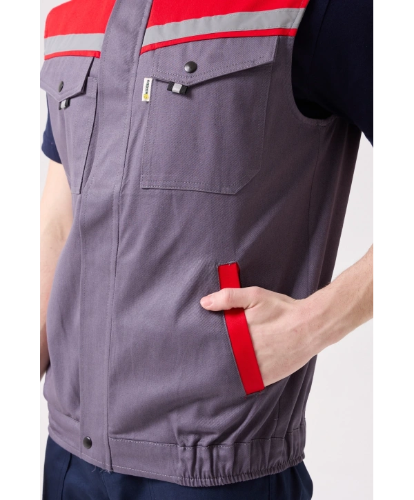 Royal Yazlık İş Yeleği - Hafif, Nefes Alabilir, Reflektörlü Ve Çok Cepli