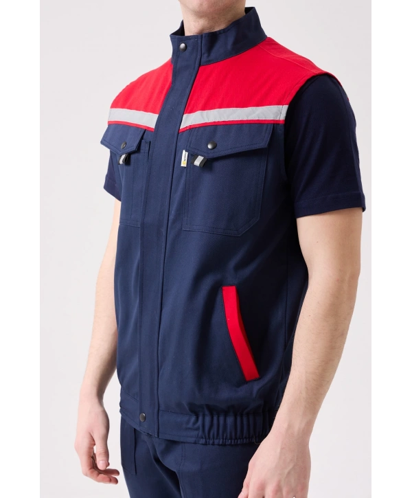 Royal Yazlık İş Yeleği - Hafif, Nefes Alabilir, Reflektörlü Ve Çok Cepli