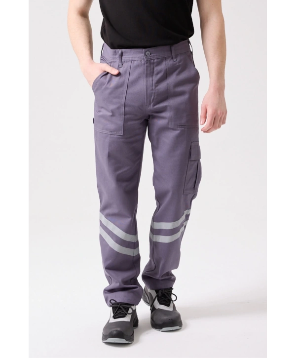 Royal Yazlık Reflektörlü İş Güvenlik Pantolonu 4 Cepli Hafif Ve Dayanıklı