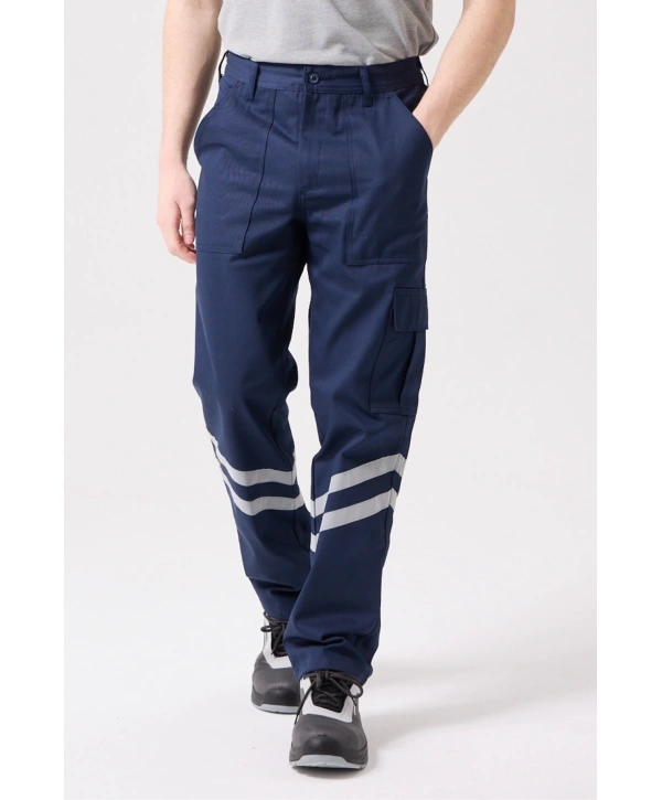 Royal Yazlık Reflektörlü İş Güvenlik Pantolonu 4 Cepli Hafif Ve Dayanıklı