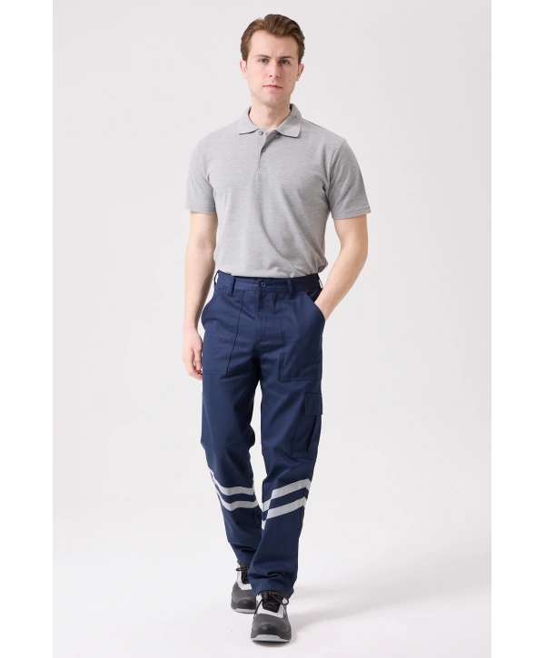 Royal Yazlık Reflektörlü İş Güvenlik Pantolonu 4 Cepli Hafif Ve Dayanıklı