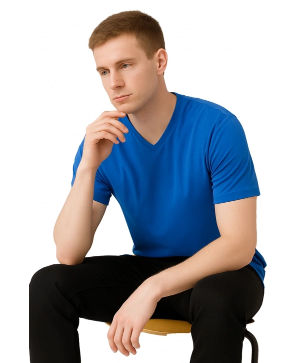 Safe@work V Yaka Kısa Kol İş Tişörtü – Rahat, Nefes Alabilir Ve Çok Renk Seçeneği