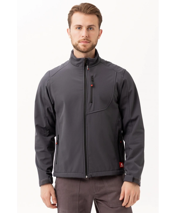 Salina Mont Erkek Su İtici Rüzgar Geçirmez Softshell Kışlık Outdoor Mont