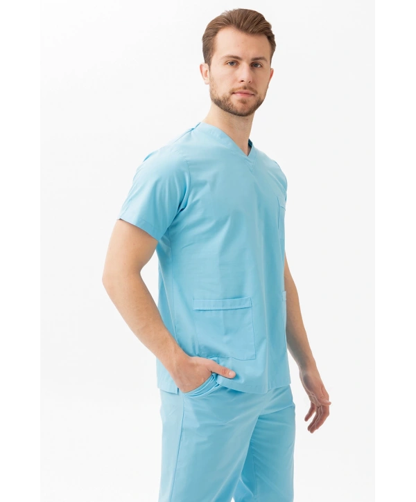 Santolina V Yaka Üniforma - Doktor, Hemşire, Sağlık Çalışanları İçin Rahat Ve Dayanıklı Scrubs