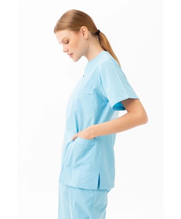Santolina V Yaka Üniforma - Doktor, Hemşire, Sağlık Çalışanları İçin Rahat Ve Dayanıklı Scrubs
