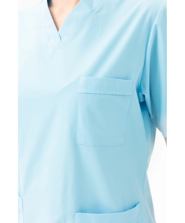 Santolina V Yaka Üniforma - Doktor, Hemşire, Sağlık Çalışanları İçin Rahat Ve Dayanıklı Scrubs