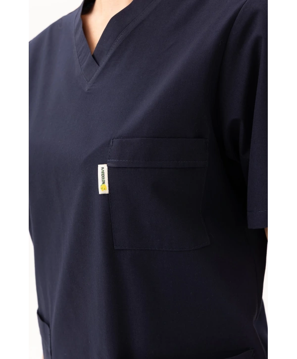 Santolina V Yaka Üniforma - Doktor, Hemşire, Sağlık Çalışanları İçin Rahat Ve Dayanıklı Scrubs