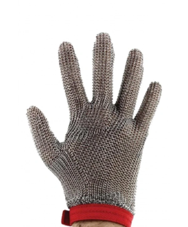 Starline Çelik Örgülü 5 Parmak Kesilmeye Dayanıklı Güvenlik Eldiveni