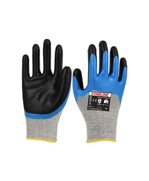 Starline E-125620 Köpük Nitril Kaplamalı İş Eldiveni Kaymaz
