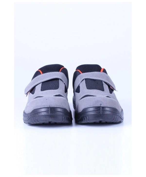 Stronex St-101 S1 Süet Çelik Burunlu İş Ayakkabısı Hafif Rahat Kaymaz Taban Gri