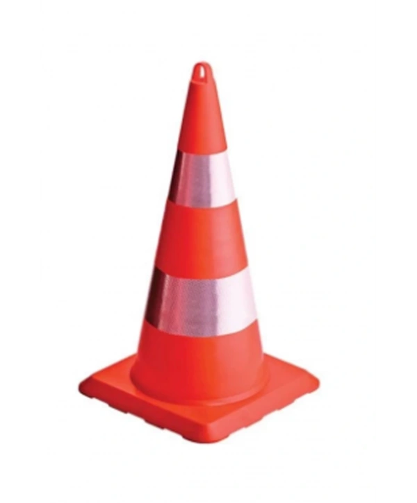 Trafik Konisi: Ut5011 70 Cm Çift Sıra Reflektörlü Std