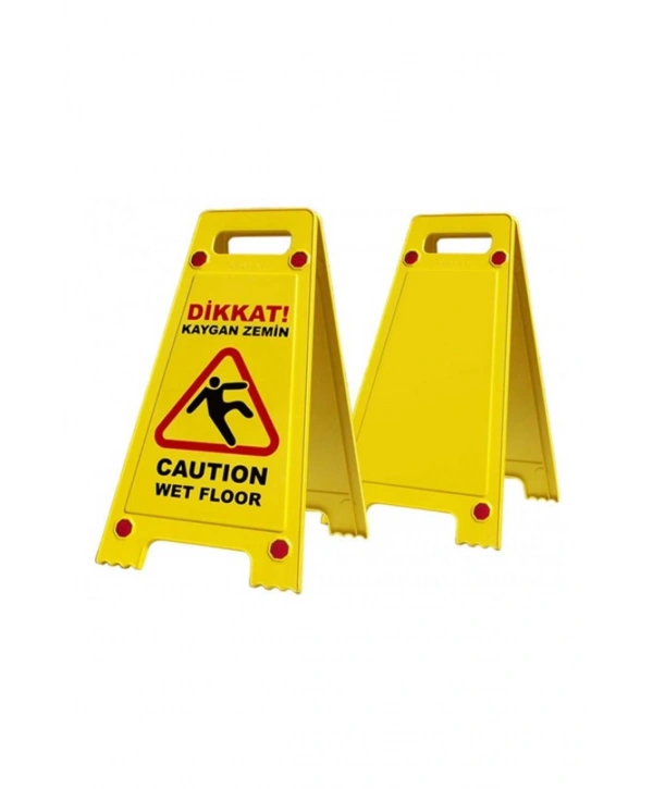 Ut4001 Kaygan Zemin Uyarı Levhası – Dikkat Çekici Güvenlik Tabelası​