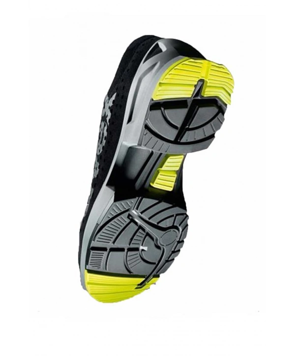 Uvex 1 8543 Mikro Velur S1 Hafif Koruyucu İş Ayakkabısı Siyah Gri Modern Tasarım