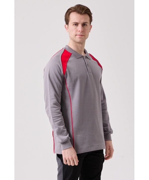 Vancelya Polo Yaka Sweatshirt - Uzun Kollu, Nefes Alabilir, İş Ve Günlük Kullanım İçin