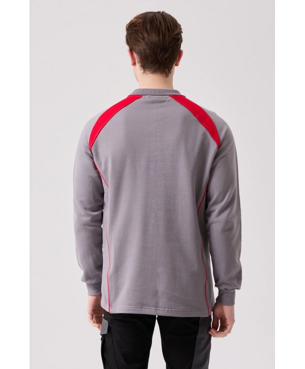 Vancelya Polo Yaka Sweatshirt - Uzun Kollu, Nefes Alabilir, İş Ve Günlük Kullanım İçin