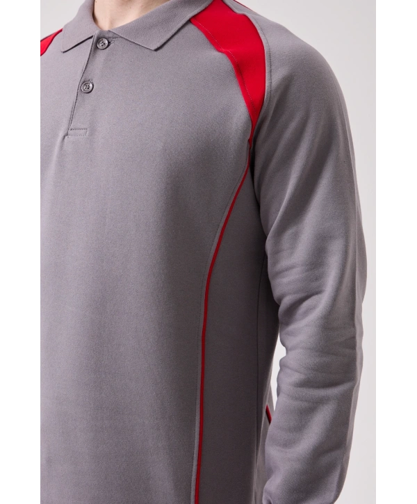 Vancelya Polo Yaka Sweatshirt - Uzun Kollu, Nefes Alabilir, İş Ve Günlük Kullanım İçin