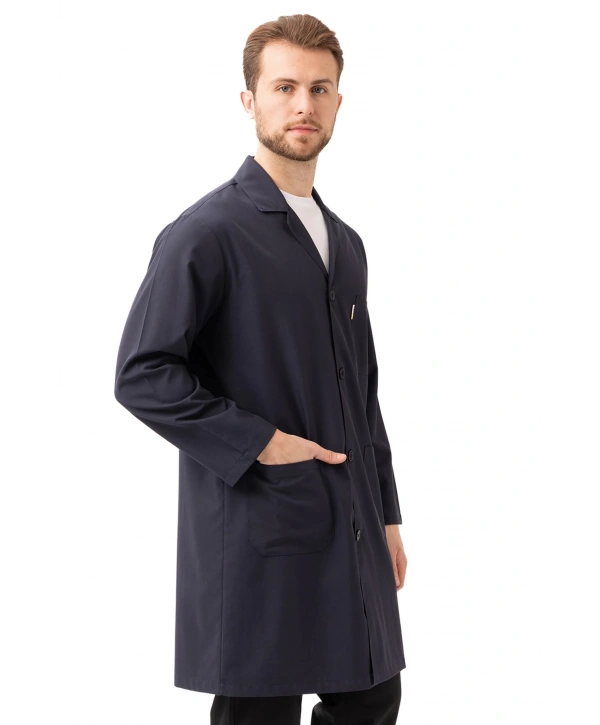 Vanessa Erkek Önlük Klasik Yaka Uzun Kollu Dayanıklı Ve Rahat İş Önlüğü