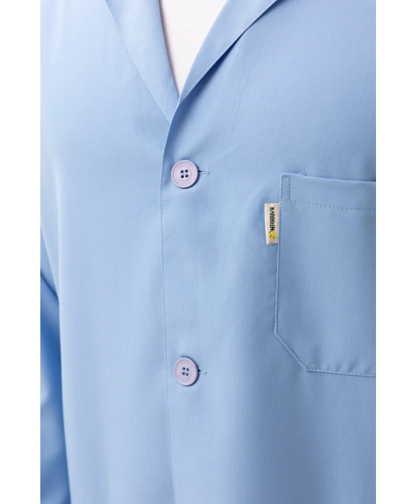 Vanessa Erkek Önlük Klasik Yaka Uzun Kollu Dayanıklı Ve Rahat İş Önlüğü