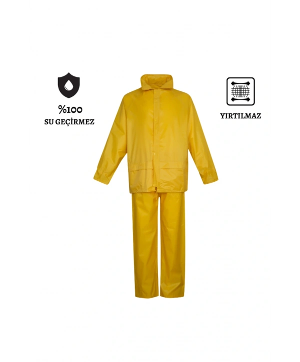 Yağmurluk Takım: İthal Kaliteli - İmperteks Sarı