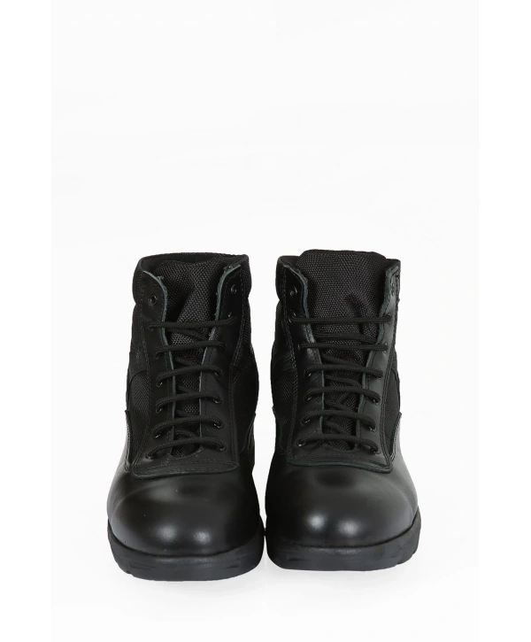 Yeni Yasa Güvenlik Botu Km Siyah Deri Yüksek Bilek Destekli Hafif Tabanlı Dayanıklı Erkek Bot