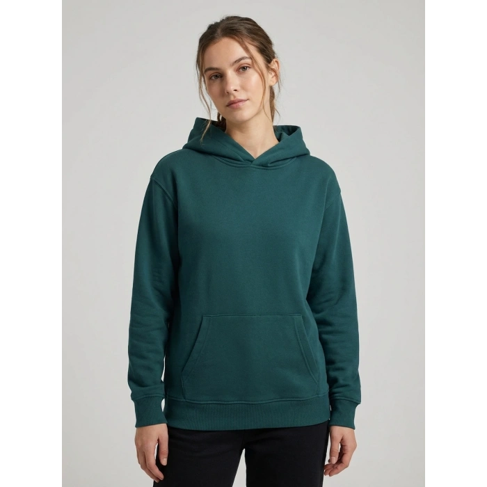 Sanfords Kadın Kordonsuz Kapüşonlu Sweatshirt Hoodie Regular Fit Kanguru Cepli