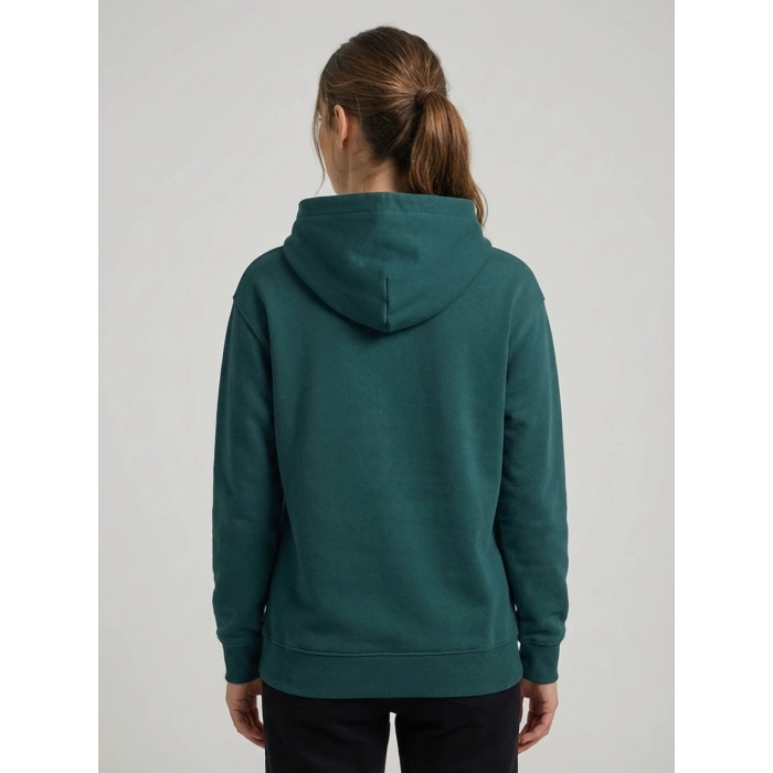 Sanfords Kadın Kordonsuz Kapüşonlu Sweatshirt Hoodie Regular Fit Kanguru Cepli