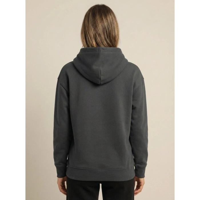 Sanfords Kadın Kordonsuz Kapüşonlu Sweatshirt Hoodie Regular Fit Kanguru Cepli