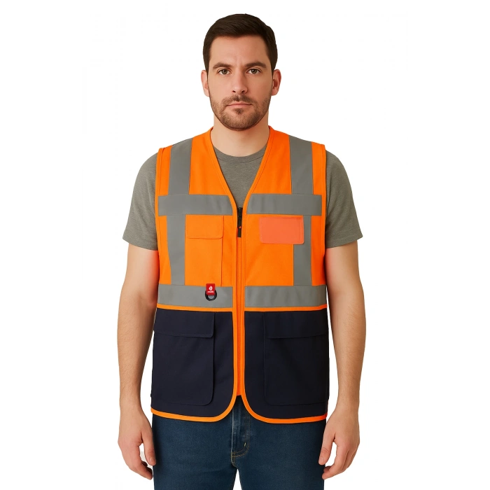 Abisko Executive Reflektörlü İş Güvenliği Yeleği - Yüksek Görünürlüklü, Çok Cepli, Dayanıklı Ve Fonksiyonel