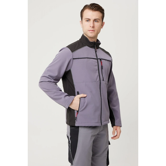 Allium Softshell Mont Suya Dayanıklı Rüzgar Kesici Termal İç Astarlı