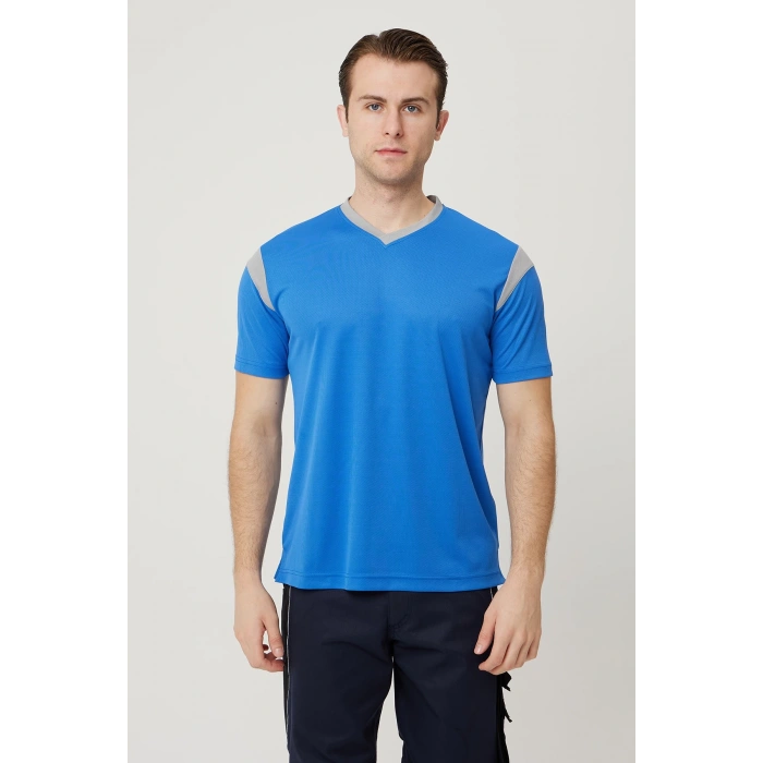 Allium V Yaka Tişört Nefes Alabilir Esnek Ve Şık İş Ve Günlük Kullanım İçin