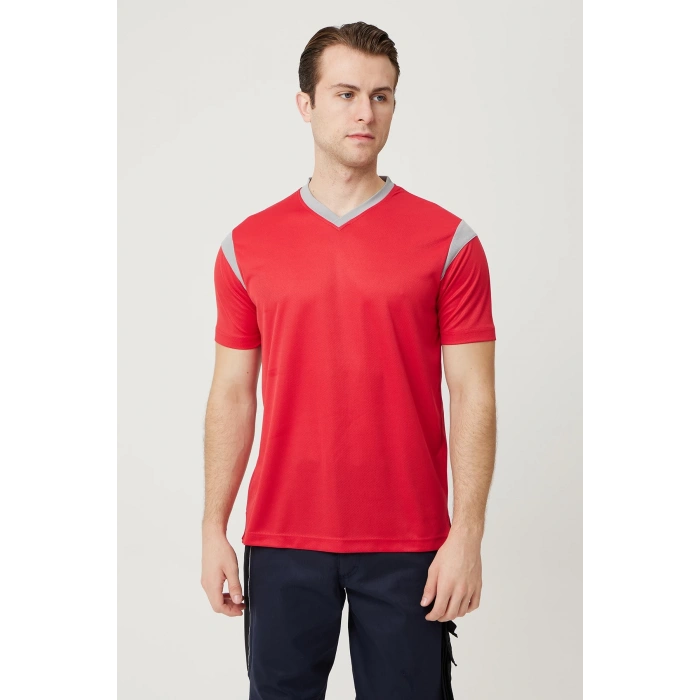 Allium V Yaka Tişört Nefes Alabilir Esnek Ve Şık İş Ve Günlük Kullanım İçin