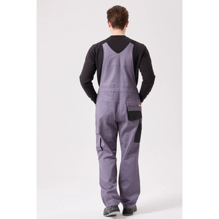 Baccata Bahçıvan Tulum Erkek İş Güvenliği Kot Salopet Dayanıklı Denim Tulum Çok Cepli