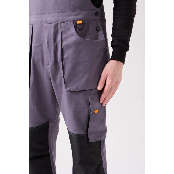 Baccata Bahçıvan Tulum Erkek İş Güvenliği Kot Salopet Dayanıklı Denim Tulum Çok Cepli