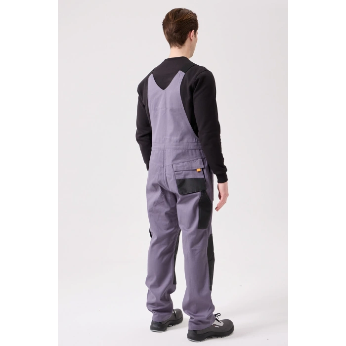 Baccata Bahçıvan Tulum Erkek İş Güvenliği Kot Salopet Dayanıklı Denim Tulum Çok Cepli