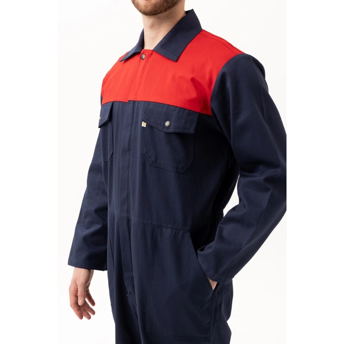 Carica Yazlık Tulum Lacivert-kırmızı