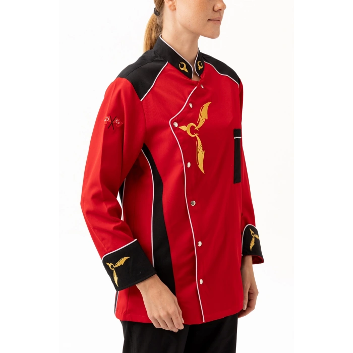 Crenata Şef Aşçı Ceketi - Şık Ve Dayanıklı, Nefes Alabilir, Profesyonel Mutfak Kullanımı İçin