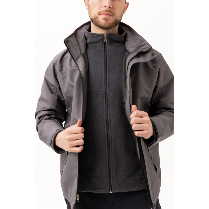 Davraz 3n1 Parka – Çıkarılabilir İç Montlu, Suya & Rüzgâra Dayanıklı, Kışlık Erkek Parka