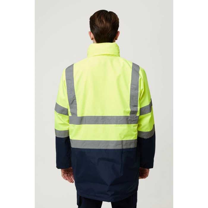 Eradium 5n1 Reflektörlü İş Güvenliği Parkası - Su Ve Rüzgar Geçirmez, Yüksek Görünürlüklü Kışlık Mont