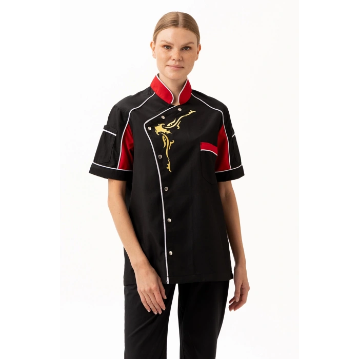 Evereste Kısa Kollu Şef Aşçı Ceketi - Nefes Alabilir, Hafif Ve Şık Tasarım