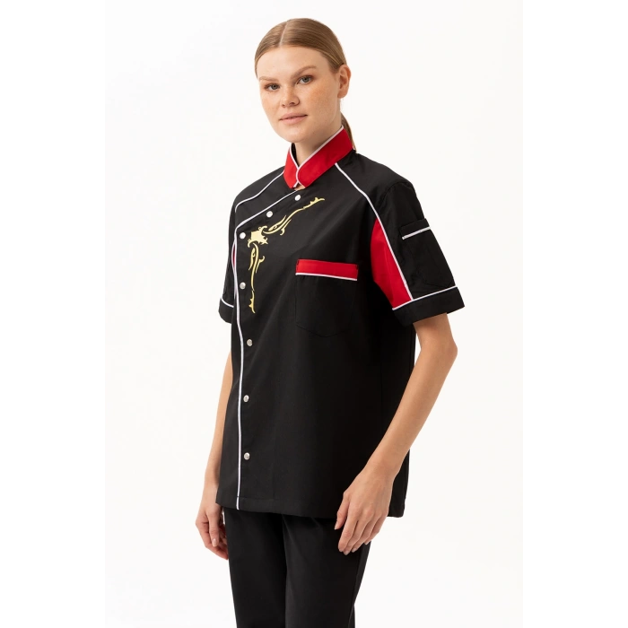 Evereste Kısa Kollu Şef Aşçı Ceketi - Nefes Alabilir, Hafif Ve Şık Tasarım