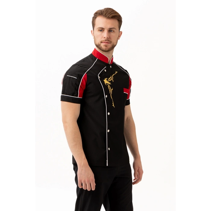 Evereste Kısa Kollu Şef Aşçı Ceketi - Nefes Alabilir, Hafif Ve Şık Tasarım