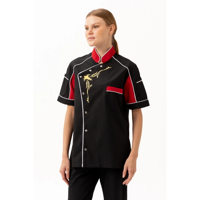 Evereste Kısa Kollu Şef Aşçı Ceketi - Nefes Alabilir, Hafif Ve Şık Tasarım