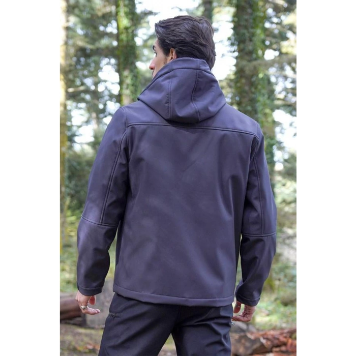 Fiyort Fy 350 Flam2 Softshell Mont Su Ve Rüzgar Geçirmez Outdoor Günlük Erkek Kapüşonlu Mont