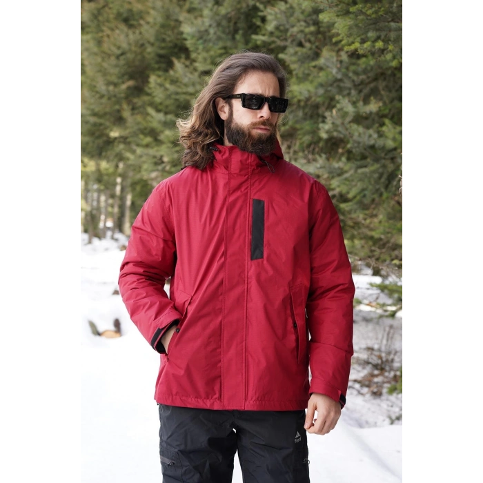 Fiyort Fy 76 Floyen Polarlı Su Geçirmez Outdoor Yağmurluk Mont – Erkek Kapüşonlu Ceket