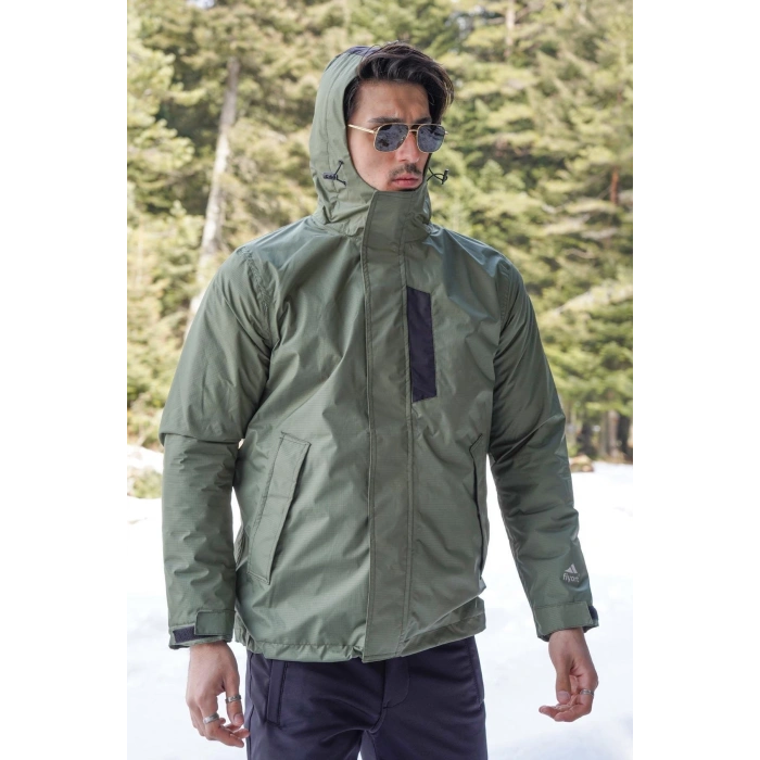 Fiyort Fy 76 Floyen Polarlı Su Geçirmez Outdoor Yağmurluk Mont – Erkek Kapüşonlu Ceket