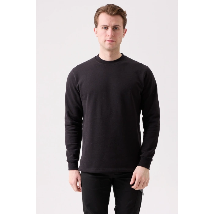 Galanthus Basic Sweatshirt - Uzun Kollu, Pamuklu, Rahat Kesim, Günlük Ve İş Kullanımı İçin