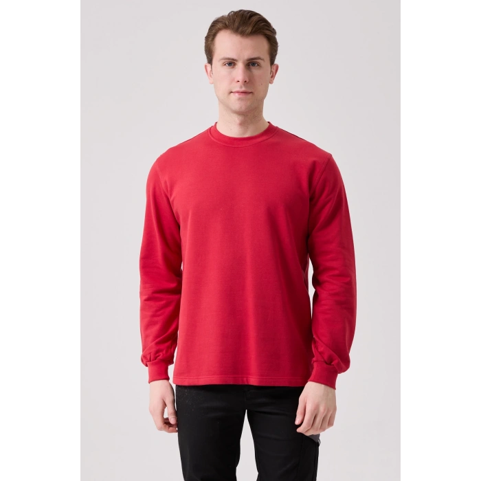 Galanthus Basic Sweatshirt - Uzun Kollu, Pamuklu, Rahat Kesim, Günlük Ve İş Kullanımı İçin