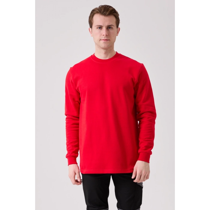 Galanthus Basic Sweatshirt - Uzun Kollu, Pamuklu, Rahat Kesim, Günlük Ve İş Kullanımı İçin