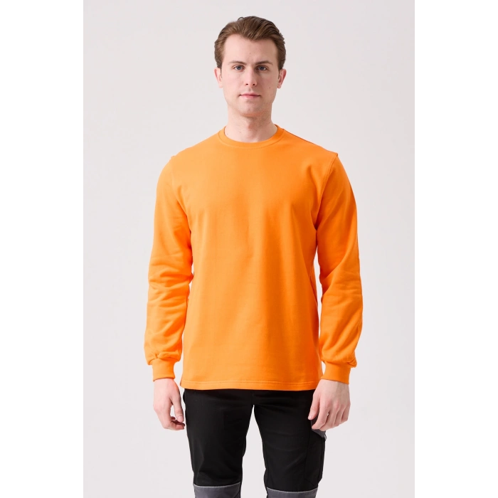 Galanthus Basic Sweatshirt - Uzun Kollu, Pamuklu, Rahat Kesim, Günlük Ve İş Kullanımı İçin