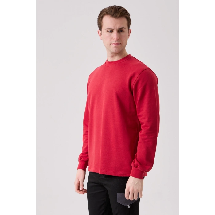 Galanthus Basic Sweatshirt - Uzun Kollu, Pamuklu, Rahat Kesim, Günlük Ve İş Kullanımı İçin
